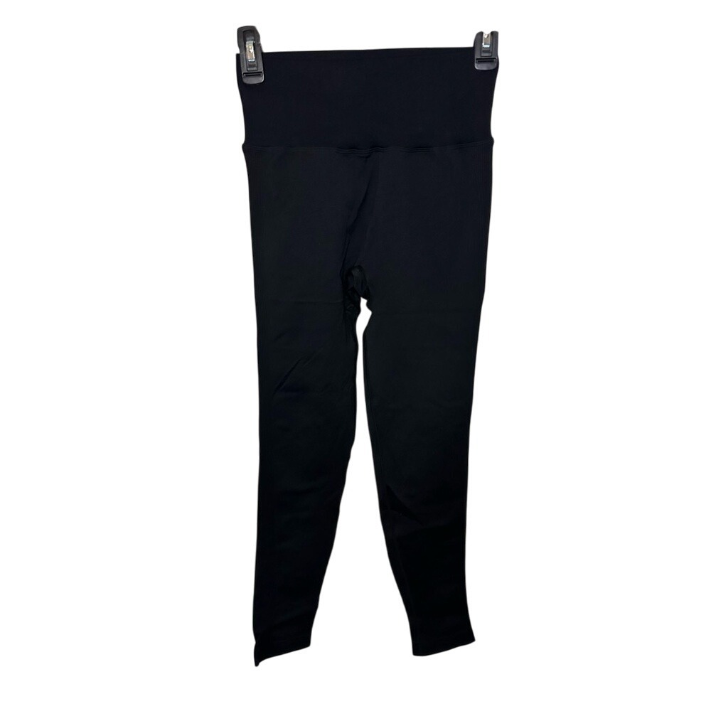 Black High-Waist Full-Length Leggings‎